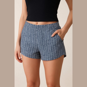 Athleta - blue white shorts size small